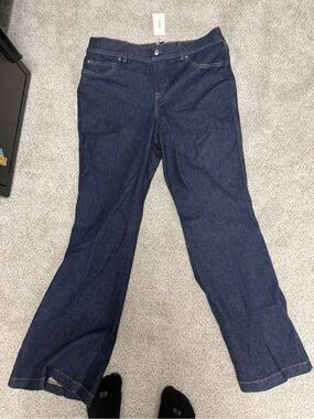 SPANX Dark Blue Flare Jeans
